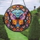 thumbnail image 4 of Colorida corona acrílica colgante - Decoración circular de pared y ventana de 15 cm para hogar y festival - 20x20 cm, 4 of 5