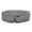 Grey, variant on Women's 3" Wide Cow Suede Round Disc Braided Waist Belt with Round Buckle