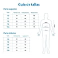 thumbnail image 4 of Pijama Secret Treasure Teen para Niña Playera Lisa Pantalón Rayado Azul Talla 12, 4 of 4