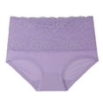 thumbnail image 1 of Gibobby Pantaletas para mujer Ropa interior cómoda para mujer, transpirable, de algodón , sin rieles, para niñas(Morado,G), 1 of 4