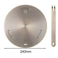 thumbnail image 1 of Plaque de Diffusion à Conduction Thermique pour Cuisinière à Induction de Cuisine en Acier Inoxydable, 1 of 3
