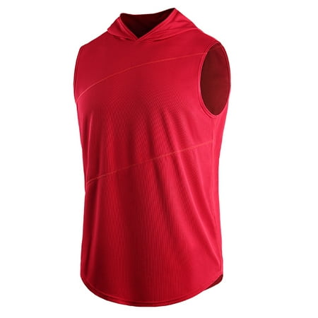 - Nicesee Men Hoodie Sleeveless Sweatshirt