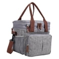 thumbnail image 1 of enqiretly Extensible Thermique Isolé Sac à Lunch Sac à Main Sac Fourre-Tout Contenant de Nourriture, 1 of 8