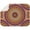 Folk Style, variant on Palm Inspired Floral Dish Drying Pad - Super Absorbent Microfiber Counter Mat - Foldable Compact Design - 18"x24"