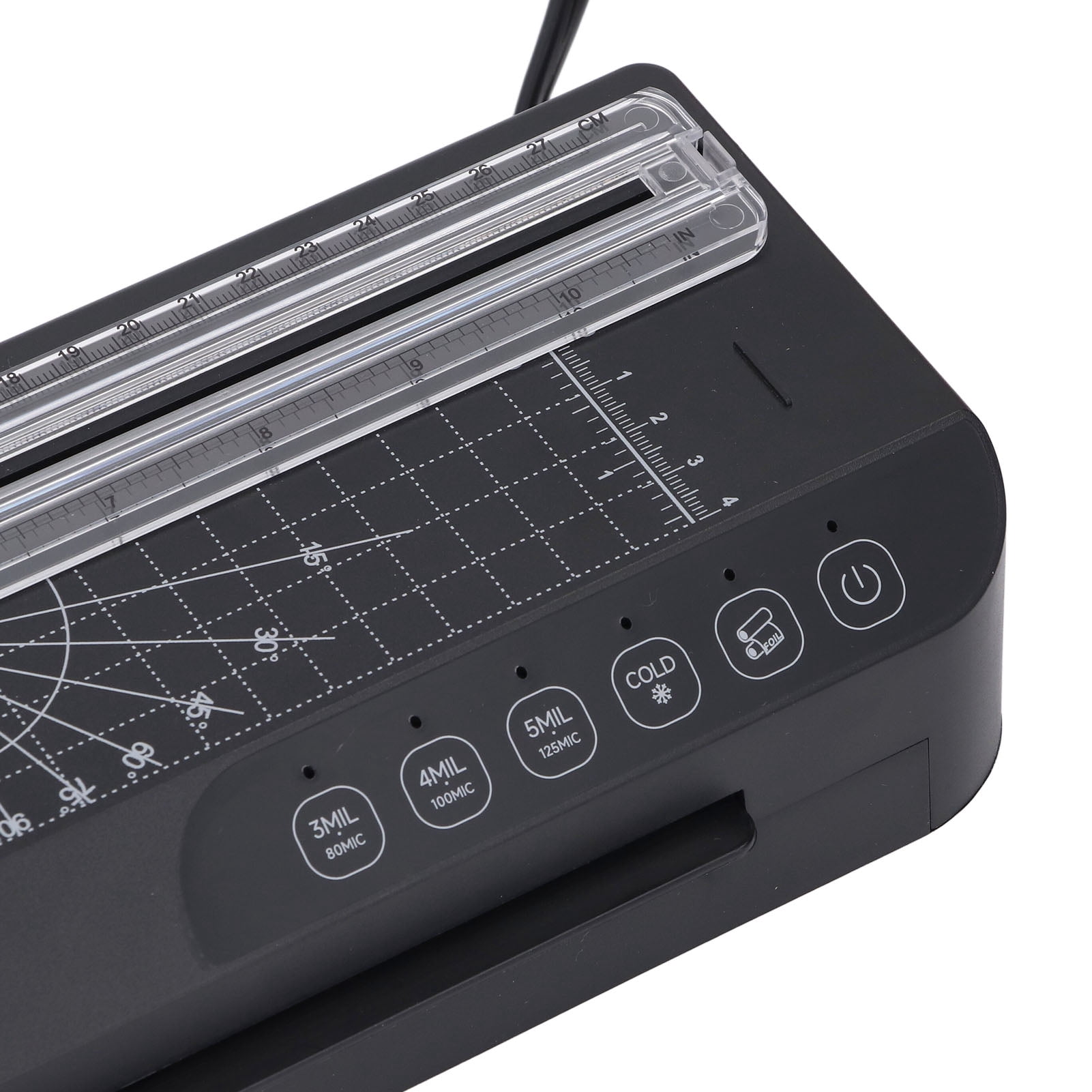 YAHHU Laminator Machine A4 320mm/min Thermal Laminating for Home Office US Plug 110V Black (13.78 inches / 35 cm)