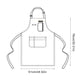 thumbnail image 4 of Hukapapa Delantal de tela vaquera duradero para cocinar en casa, jardinería, hornear, uniforme de camarera de restaurante, 76*62cm, 4 of 8