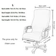 thumbnail image 4 of Office Chair Cover, Universal Stretchable Desk Chair Cover, Computer Chair Slipcovers Green, L, 4 of 8
