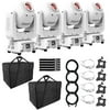 (4) Chauvet DJ Intimidator Spot 260X 75W LED Moving Heads in White with Carrying Bags Package
