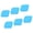 Light blue, variant on HannLk Flexible Silicone Replacement Lids Covers for Square Glass Bowls Containers