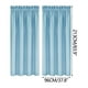 thumbnail image 2 of Cortinas de ahorro de energía, Estilo escandinavo, Color sólido, Seda, 2PC de oscurecimiento, Aislamiento térmico, 96X213cm, Azul claro, 2 of 5