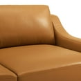 thumbnail image 6 of Modway Harness 83.5" Stainless Steel Base Leather Sofa in Tan, 6 of 8