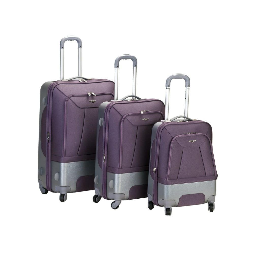 Rockland Rockland Luggage Rome 3 Piece Hybrid Softside (EVA)/Hardside