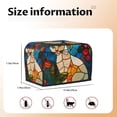 thumbnail image 5 of Lsque Stained Glass Cat Art Print 2 Slice Toaster Cover , Kitchen Appliance Dustproof Protector , Toaster Protector Dustproof Kitchen Appliance Cover, 5 of 7