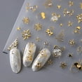 thumbnail image 2 of Pegatinas de uñas Lukmexor Christmas con diseño navideño en relieve en 5D, 2 of 7