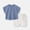 Blue, variant on Fnooota Boys Cotton Outfit Sets, 2 Piece Summer Short Sleeve Casual Boys' Clothing Sets Blue Size 5-6 T