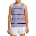thumbnail image 6 of Spazoro Little and Big Girls Tank Tops Undershirts, Striped Breathable Summer Sleeveless Camisole for Kids Girls Boys Purple Size 14 T, 6 of 6