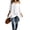 White, variant on Womens Batwing Sleeve Tops Cold Shoulder Asymmetric Layered High Low Hem Loose T Shirts Flowy Elegant Casual Summer Red S