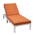 thumbnail image 3 of LeisureMod Chelsea Modern Outdoor Weathered Grey Chaise Lounge Chair With Cushions, 3 of 10