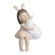 thumbnail image 4 of Estatuilla creativa para niña artesanía escultura artística estatua de resina adorno coleccionable para estante mesa boda restaurante Blanco Sunnimix linda escultura, 4 of 8