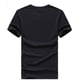 thumbnail image 3 of Camiseta de alta calidad de media manga para hombre, camiseta Formal informal, cuello redondo, tela de poliéster, algodón y LICRA, 3 of 3