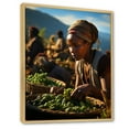 thumbnail image 2 of Designart "Tribes Kikuyu African Harvest III" African Tribes Floater Framed Wall Art Print, 2 of 7