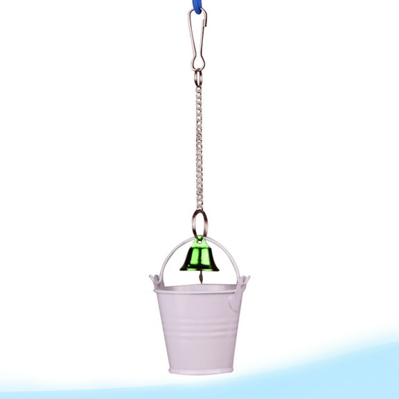 LOLIPPYY White Food Cup Holder Durable Parrot Squirrel Accessory for Pet Birds