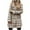 Khaki, variant on Enjoytime Women's Coats Patchwork Long Sleeve Standing Collar Casual Outerwear Fashion Warm Fall Winter Jackets Black M