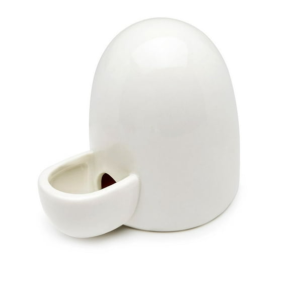 Drinking Water Feeder Ceramics Slient Bottle Waterer Automatic Small Pets for Hamster Hedgehog Small Guinea Pig, White