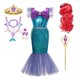 thumbnail image 3 of Disney-vestido de princesa Jasmine para niña, disfraz de Aladdín, lámpara de sirena, Elena, Moana, fiesta de cumpleaños, Carnaval, 3 of 5