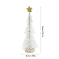 thumbnail image 3 of WEGFTDUOP Mini Christmas Tree Small Tabletop Ornament Christmas Decoration Dipped In White Tower Tree Christmas Tree Decoration Christmas Holiday Products, 3 of 6