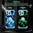 thumbnail image 3 of Casetego for iPhone 16 Pro Case,Glow in The Dark Three Layer Heavy Duty Shockproof Full Body Protection Hard Plastic Bumper+Soft Silicone Protective Case,Black Butterfly, 3 of 8
