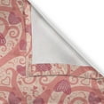 thumbnail image 5 of Ambesonne Romantic Grommet Curtain, Heart Love, 50" x 96", Coral Pale Peach Pink, 5 of 6