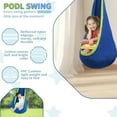 thumbnail image 5 of Sensory Swing with Stand, 350lbs, Indoor/Outdoor Kids Pod Swing, Blue, 5 of 9