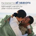 thumbnail image 2 of Soft All-Season Fleece Throw Blanket – Cozy Layering Bed Blanket – King Size – Sage Green, 2 of 7