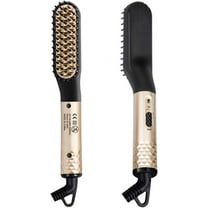 Beard Straightener for Men, Ionic Fast Heated Straightening Brush Hot Electric Mens Beard Comb Straightener Adjustable Temperatures