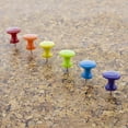 thumbnail image 7 of BAZIC Push Pins Jumbo Plastic Head, Assorted Color (25/pack), 1-Pack, 7 of 7