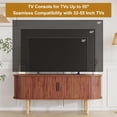 thumbnail image 4 of Yeshouse Mueble para TV de 120 cm con puertas corredizas y almacenamiento, consola multimedia de madera para televisores de hasta 203 cm, ideal para sala, dormitorio y pasillo, 4 of 7