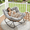Light Gray, variant on Arlopu Oversize Papasan Rocking Chair with Cushion, Indoor Outdoor Wicker Egg Lounge Chair, Grey