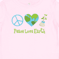 thumbnail image 4 of Inktastic Peace Love Earth Girls Baby T-Shirt, 4 of 5