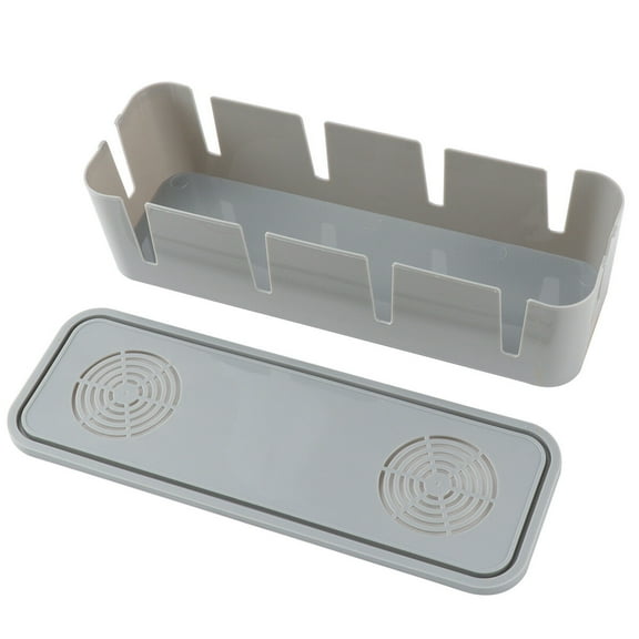 Arborister Large Cable Management Box: Hide Wires & Power Strips for Desk TV Computer