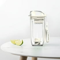 Summercome Shaker Bottle, Protein Shaker Cup with Mixer Agitators, Blender Shaker Bottle for Protein Mixes and Pre-Workout, Wide Mouth Sports Water Bottle, Dishwasher Safe 13.5oz/400ml (White)