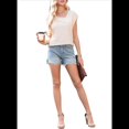 thumbnail image 3 of Blusas Elegantes e Informales de Corta para Mujer, Color Albaricoque L, 3 of 8