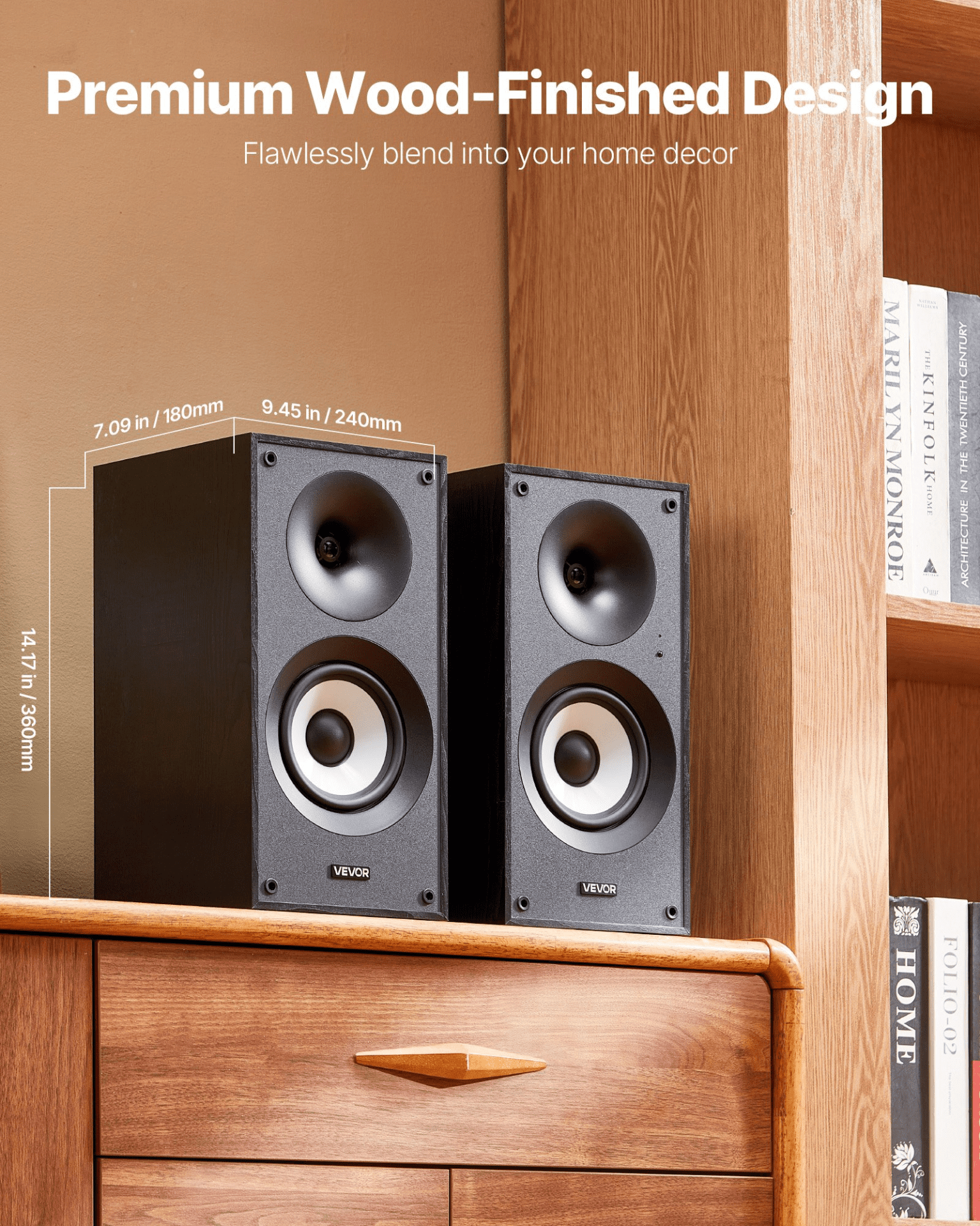 Active Powered Bookshelf Studio Monitor Speakers 25W x2 Bluetooth Coaxial Stereo