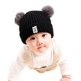 thumbnail image 2 of Visland Baby Boys Girls Beanie Hat, Fashion Casual Solid Color Cute Plush Balls Soft Skin-friendly Cozy Knitted Autumn Winter Head Warm Cap for Birthday Party Christmas Daily Wear (6 Months - 3 Years), 2 of 8