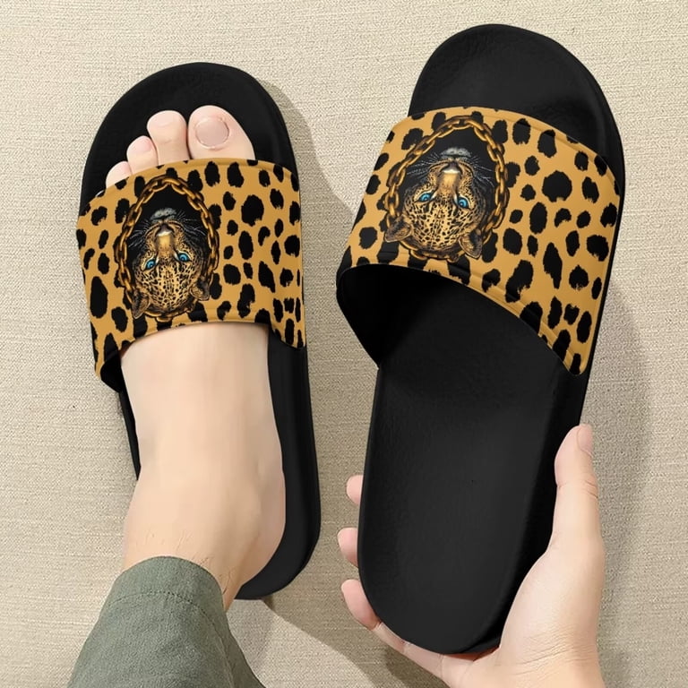 NEW APL Big Logo TechLoom Slide Sandals Leopard sz 14 Mens Comfort Casual Summer Men main image 2