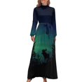 thumbnail image 1 of Vestido largo de alce con auroras boreales vestido verano vestidos de verano para mujer 2024 vestido de verano mujer 2024, 1 of 4