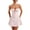 Pink, variant on Elippeo Women Summer Mini Cami Dress Solid Color Sleeveless Tie Up Above Knee Party Dress