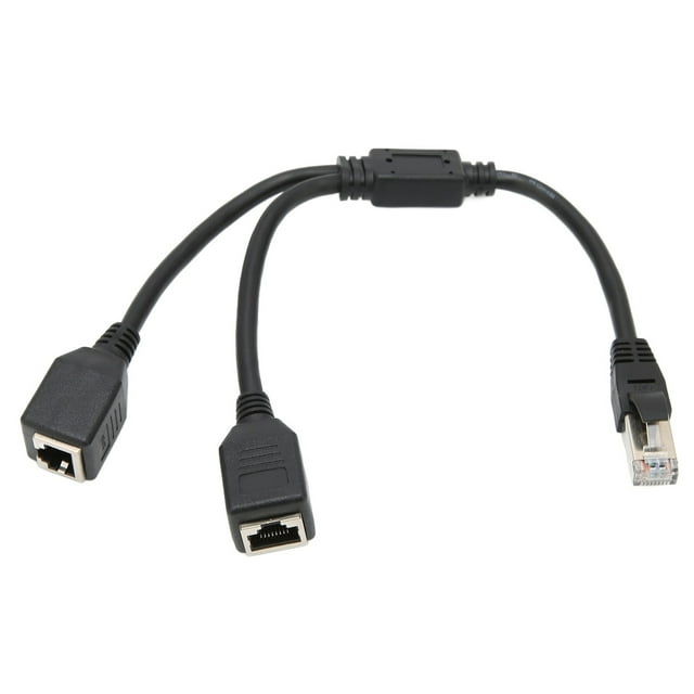 Divisor de cable de Ethernet RJ45, Adaptador de División RJ45 1 A 2 Puerto Conexión para Todas Las Redes para el Hogar para la Oficina
