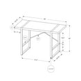 thumbnail image 3 of Monarch Specialties Computer Desk, Home Office, Laptop, 48"l, Work, Metal, Laminate, Grey, Black, Contemporary, Modern, 3 of 5