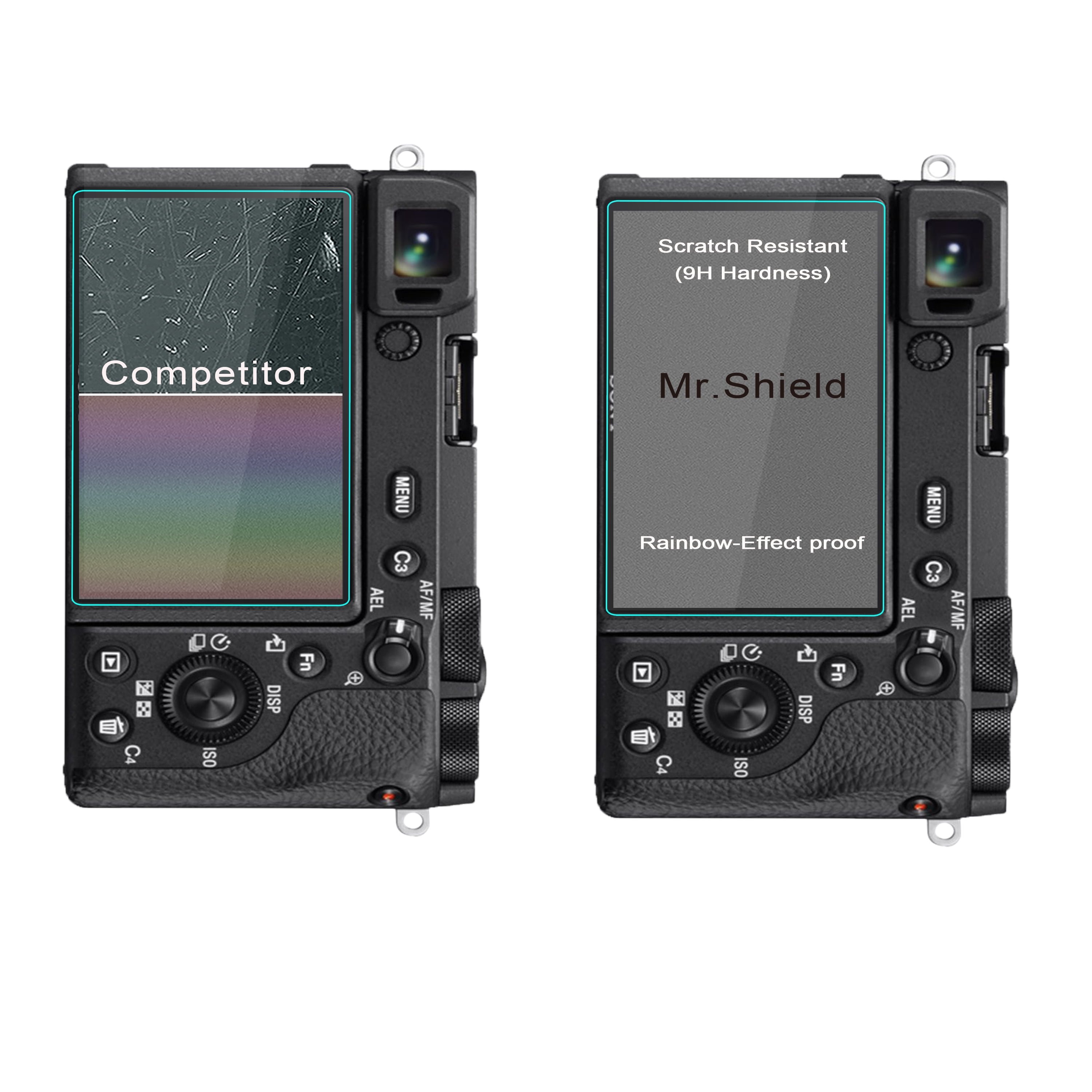 Protector De Pantalla Para Sony Alpha A6700 - 3 Piezas De Vidrio Templado 9H, Antiarañazos Y Alta Transparencia | Fácil Instalación